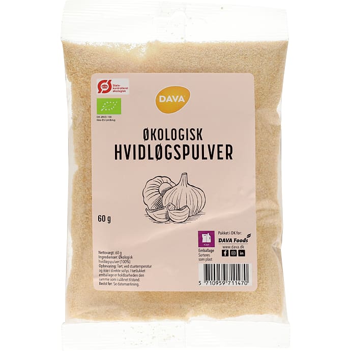 Dava Hvidløgspulver 60 g