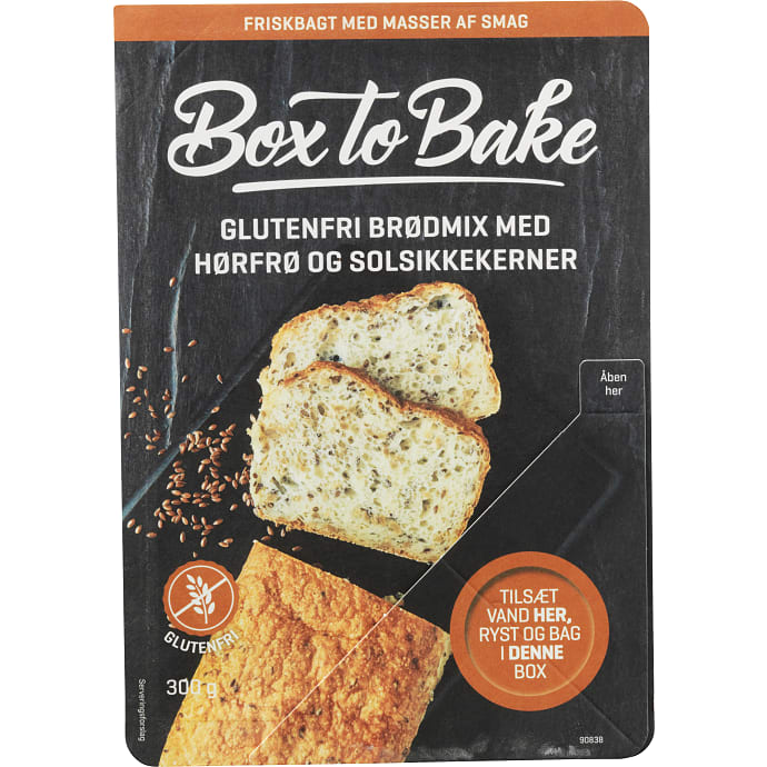Brød m. hørfrø og solsikkekerner glutenfri