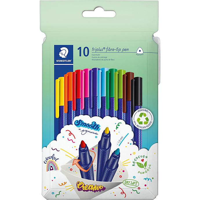 Staedtler Trekantet Fiberpen 1,0 mm Assorteret