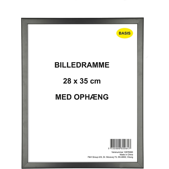 BASIS Ramme sort 28x35 cm
