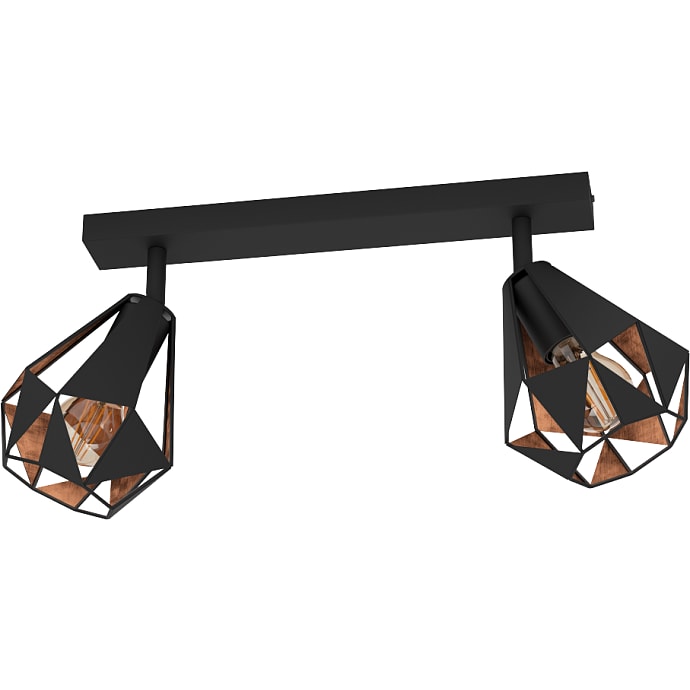 Carlton loftlampe - sort/kobber