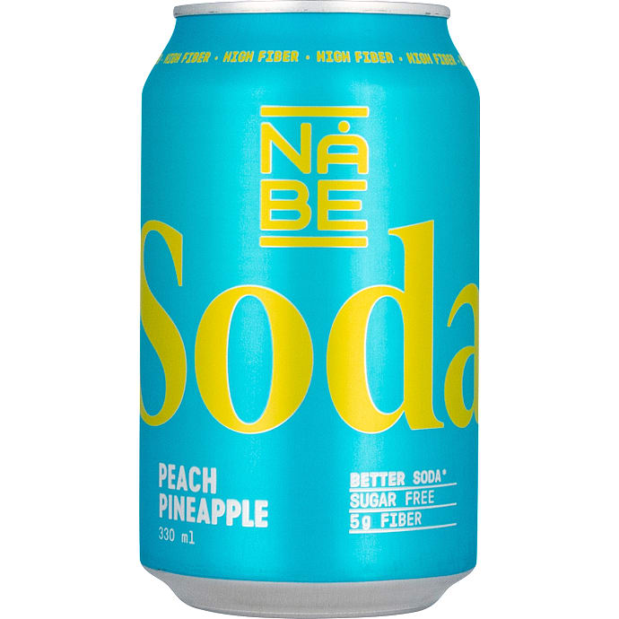 Soda Peach Pineapple sukkerfri – produktbillede