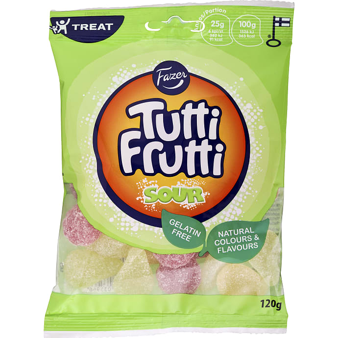 Tutti Frutti Sour til 16 fra Bilkatogo Alledagligvarer.dk