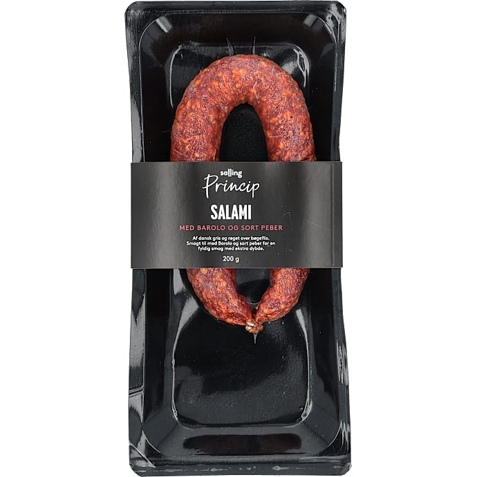 Salami m. barolo og sort peber – produktbillede