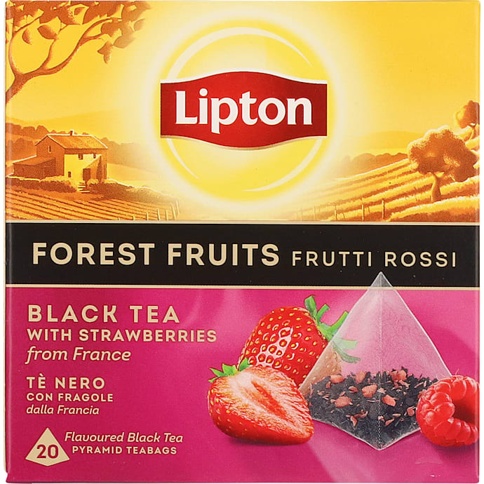 Lipton Sort te med skovbærsmag 20 stk