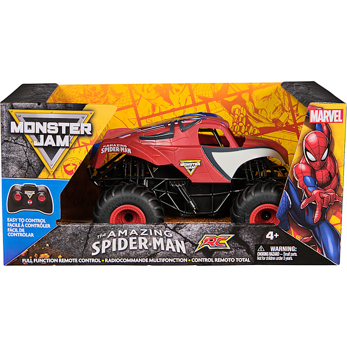 Monster Jam 1:24 Spiderman Monster Truck fjernstyret bil