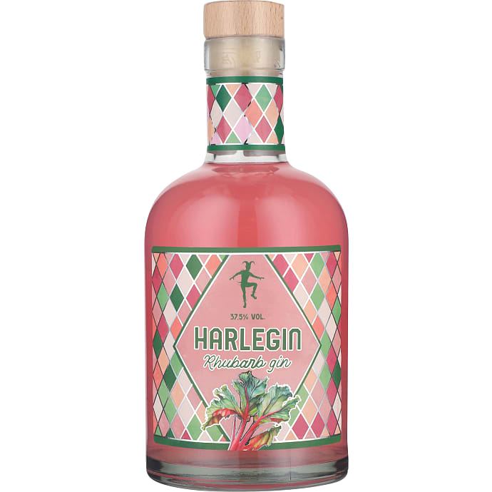 Harlegin Gin med rabarbersmag