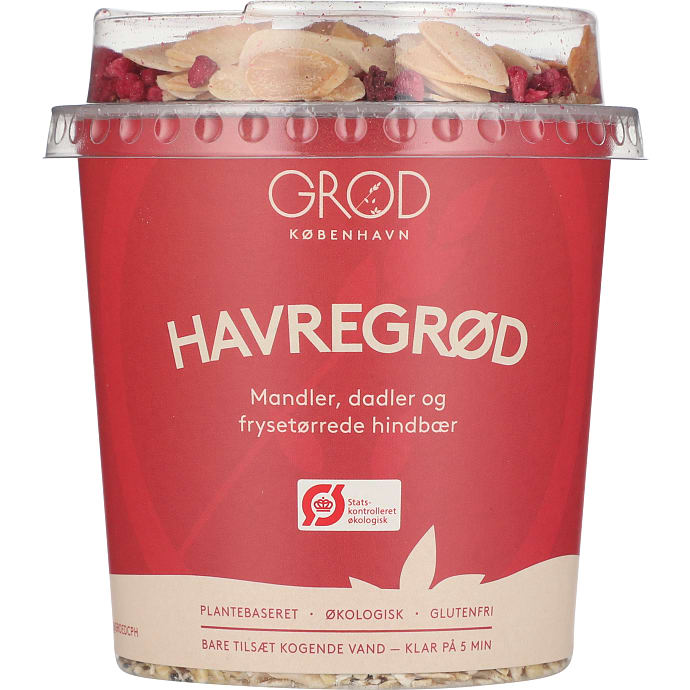 GRØD Instant Havregrød Mandel Hindbær øko 75 g