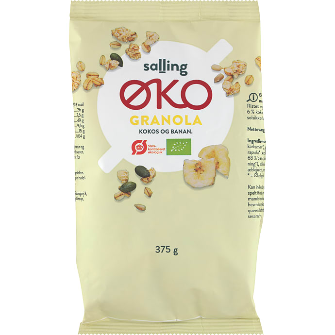 Salling ØKO Granola med kokos og banan