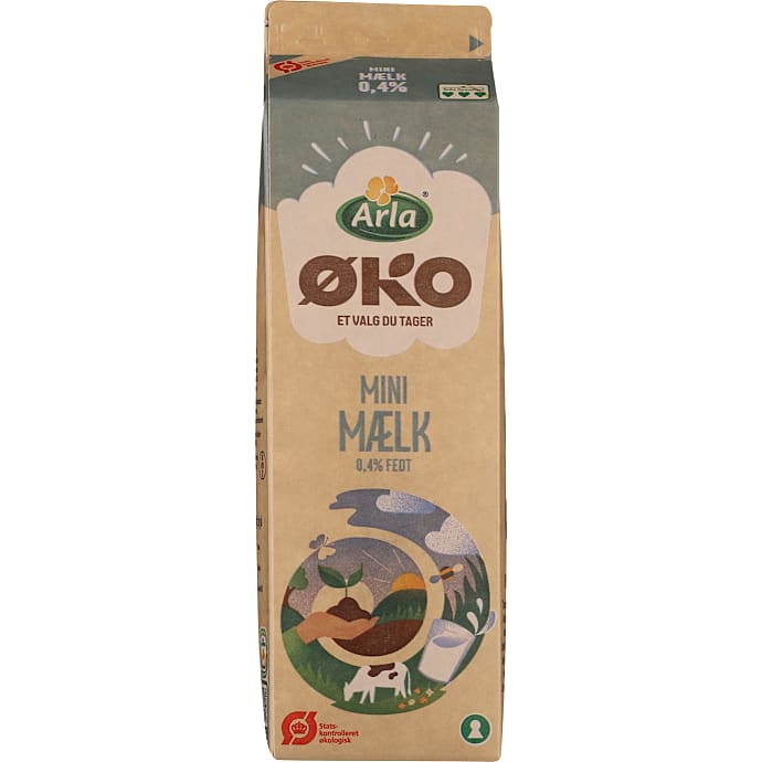 Minimælk 0,4% fedt øko