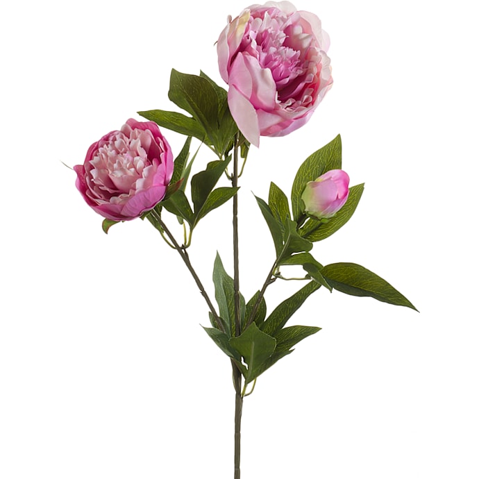Pæon lilla kunstig blomsterstilk