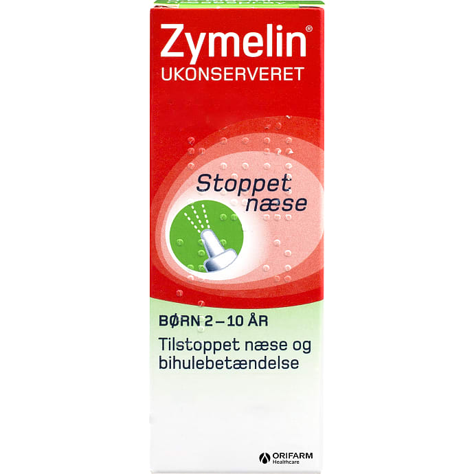 Zymelin, Næsespray mod tilstoppet næse 0,5 mg/ml