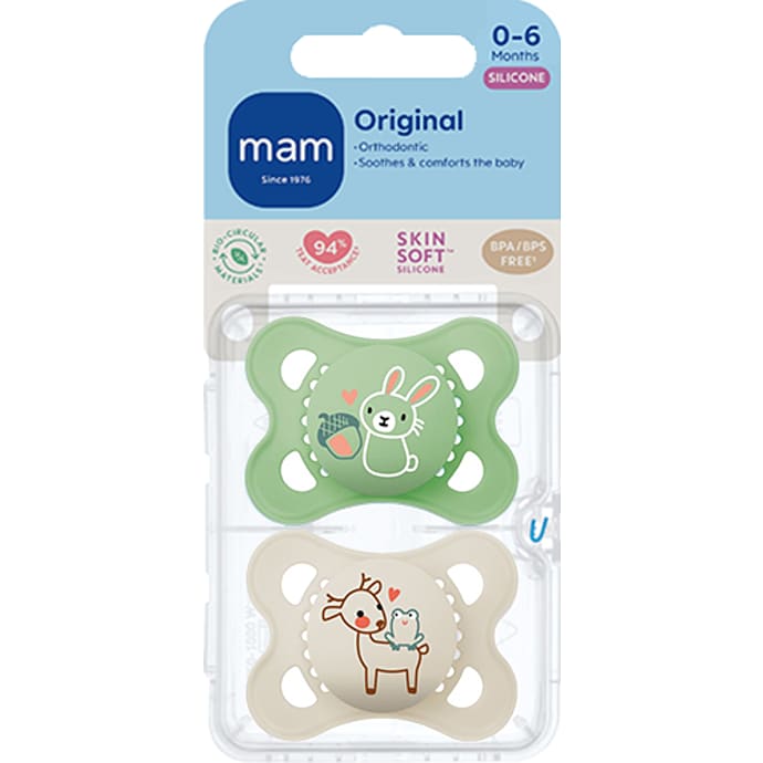 Mam Anatomiske Sutter Silikone 0-6 mdr.