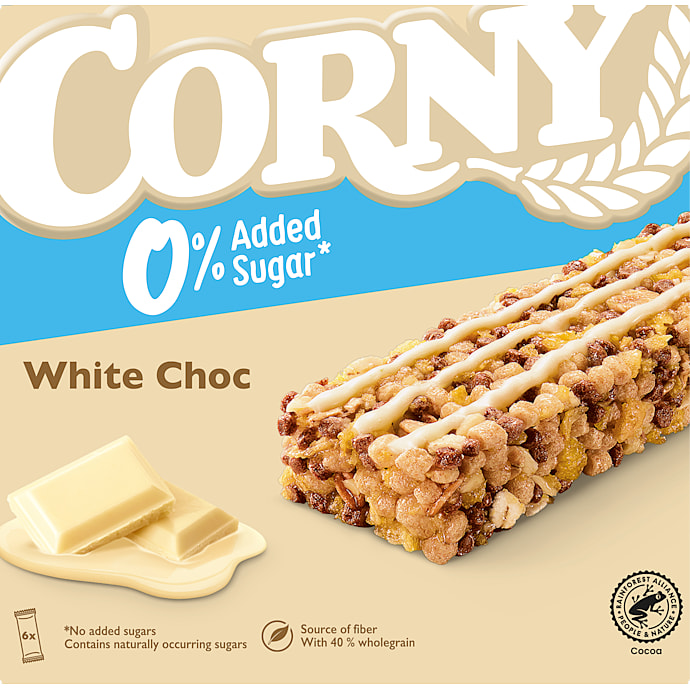 Müslibar m. hvid chokolade u. tilsat sukker