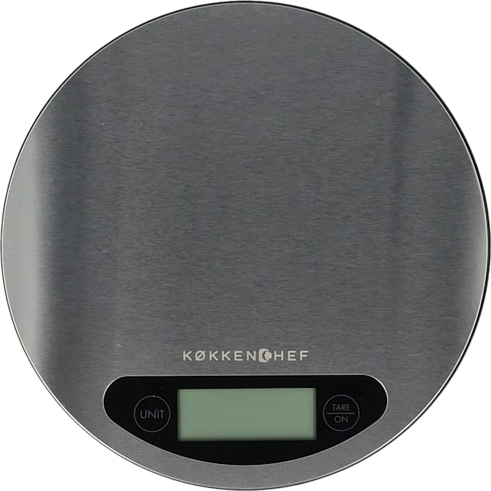 Køkkenchef digital køkkenvægt - stål (5 kg)