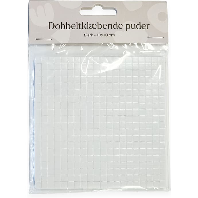 Dobbeltklæbende puder - 2 ark