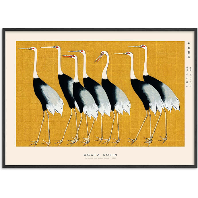 Citatplakat Japanese Red Crown Crane