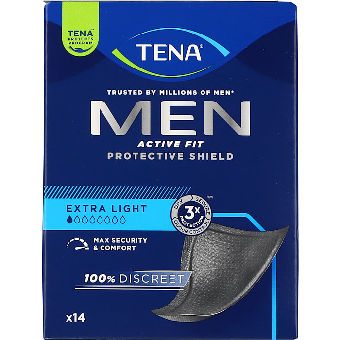 Beskyttelsesindlæg til mænd let sugeevne