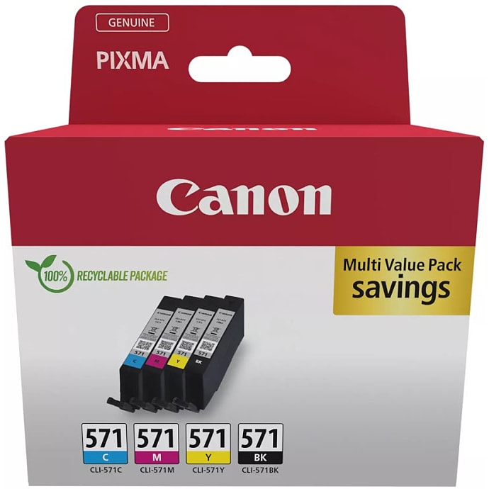 Canon CLI-571 Blækpatron Cyan/Magenta/Gul