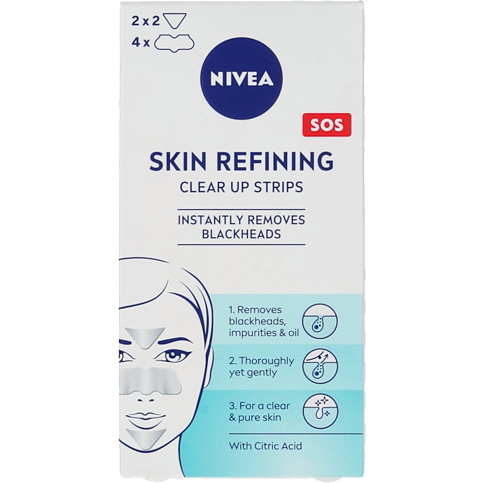 Skin Refining ansigtsstrips m. citronsyre