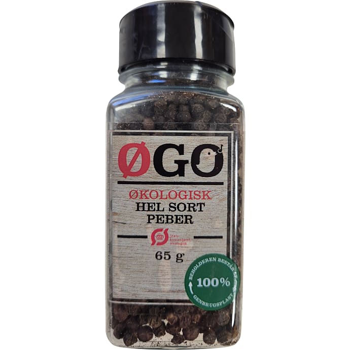Hele sort peber øko