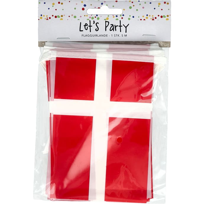 Guirlande med Flag 5 m