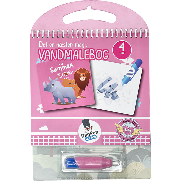 DanPen Junior Vandmalebog lyserød