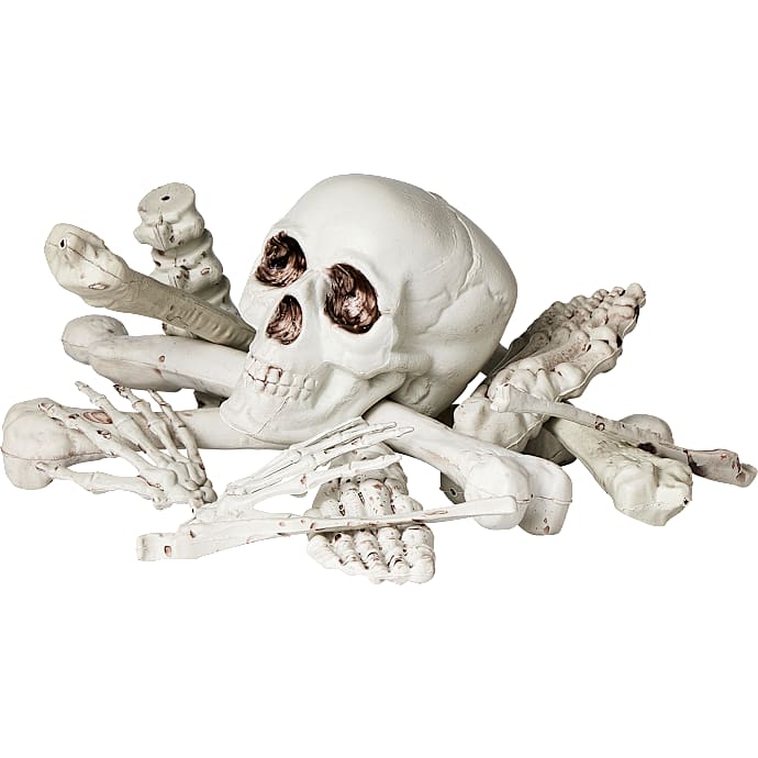 Halloween skelet dele - hvid