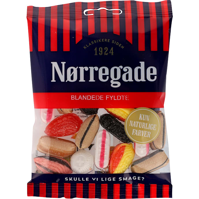 Nørregade Blandede bolcher m. fyld 100 g