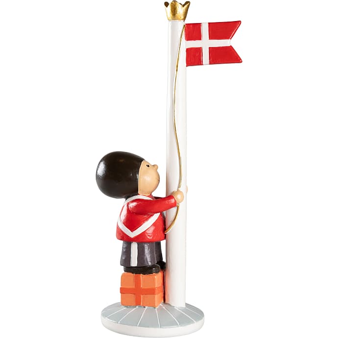 Lille Soldat med Flag Dannebrog 23 cm