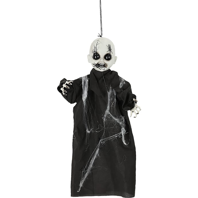 Halloween dukke - sort