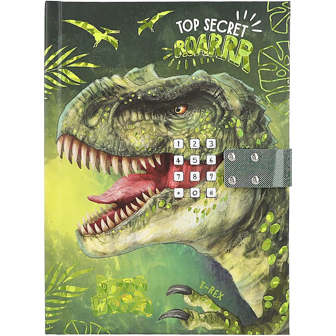 Dino World Dagbog T-Rex med Kode og Musik