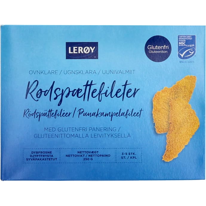 Rødspættefileter glutenfri