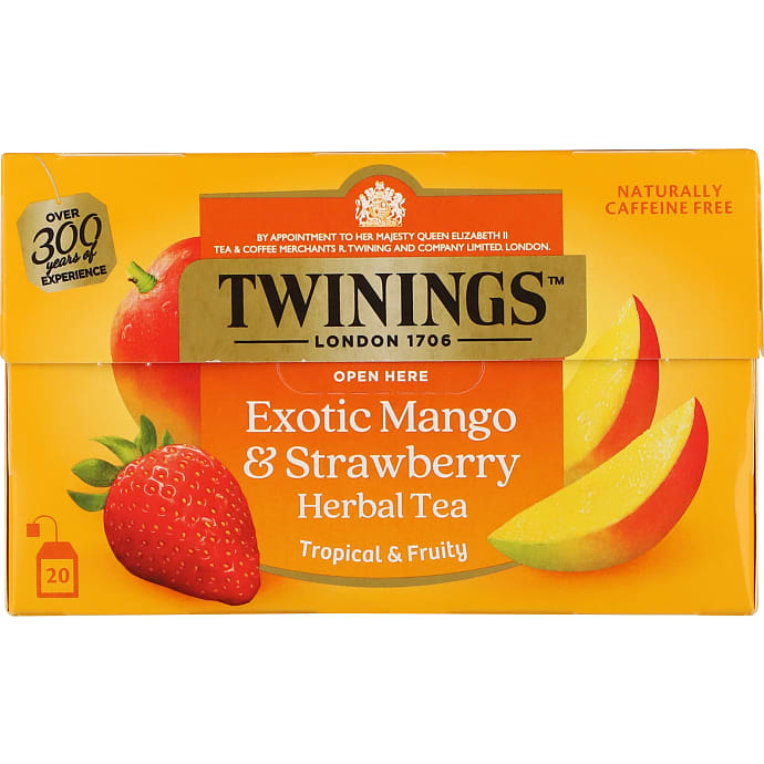 Urtete m. mango og jordbær