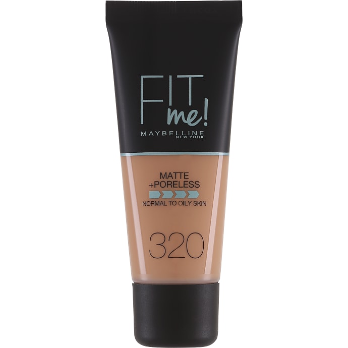 Matte + Poreless foundation 320 Natural Tan normalt til olieret hud