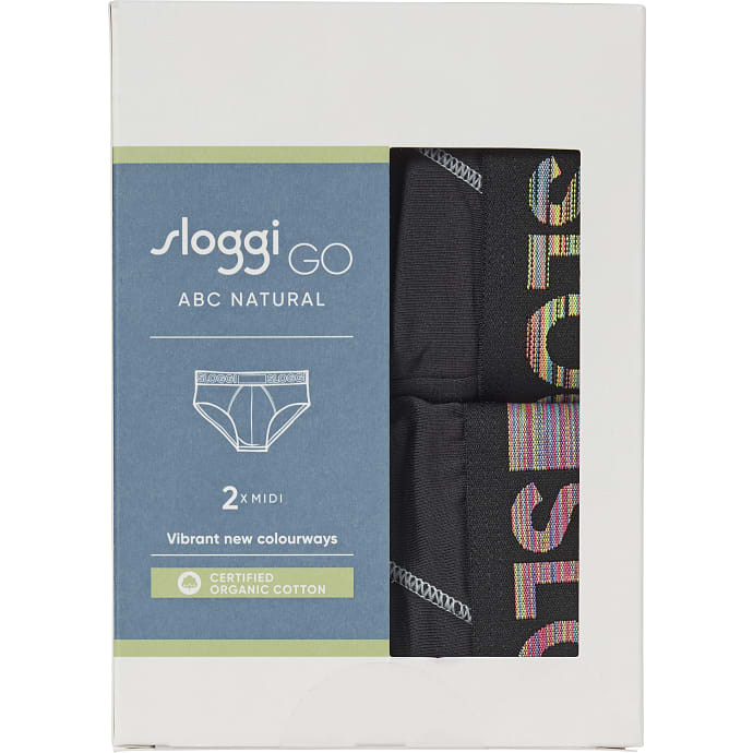 Sloggi herre 2-pak midi str. L - sort 1 stk.