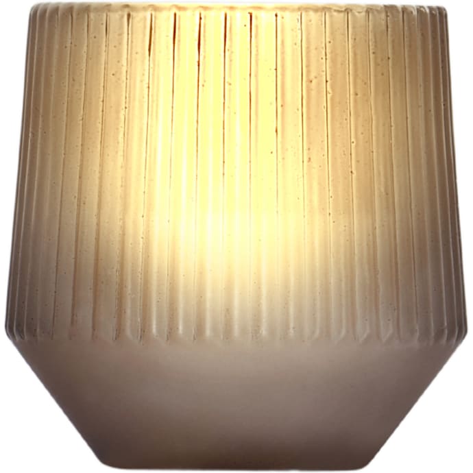 Windsor LED lys i glas 7,5x8 cm - grå