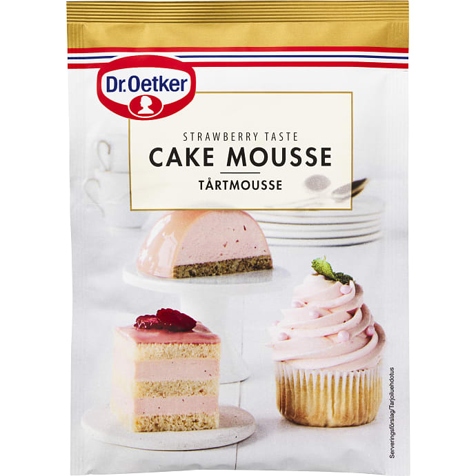 Dr. Oetker Kagemousse jordbær 96 g