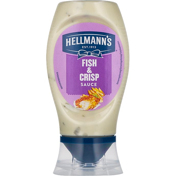 Fisk og crisp sauce