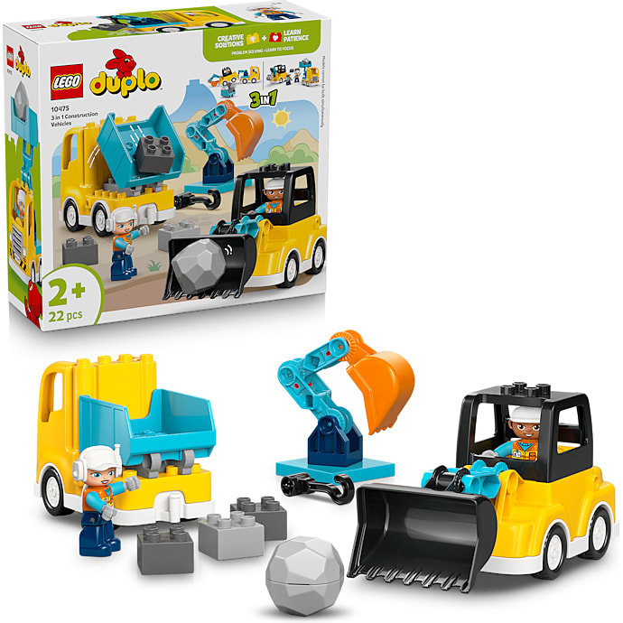 LEGO DUPLO By 3-i-1 Entreprenørmaskiner 10475