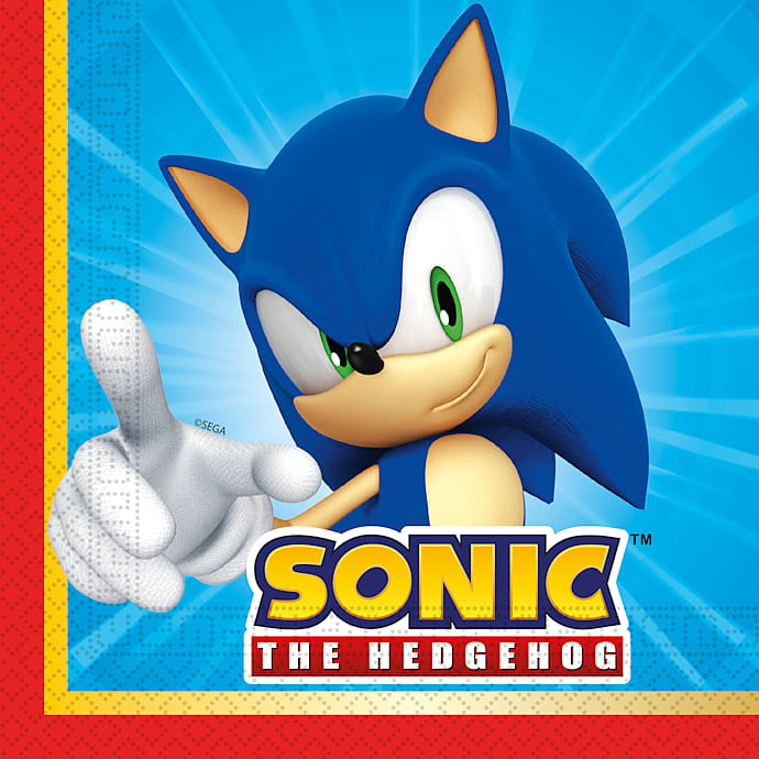 Sonic Mønstrede servietter 33x33 cm