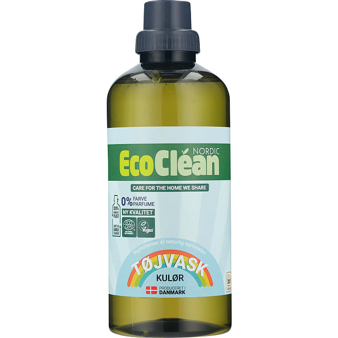 EcoClean Nordic Flydende vaskemiddel kulørt vask 20 stk