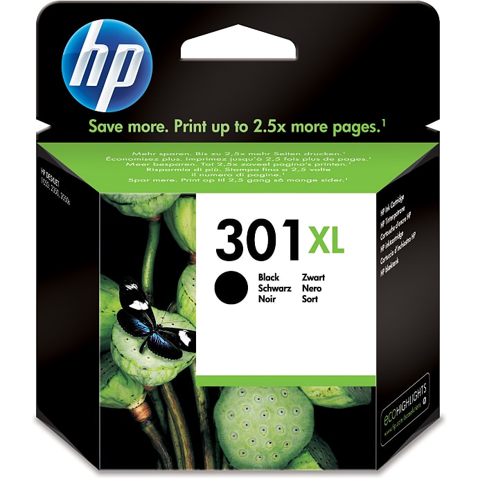 HP Blæk nr. 301 XL sort