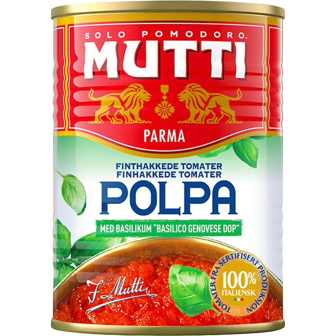 Finthakkede tomater m. basilikum