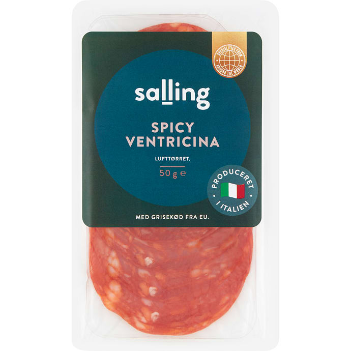 Salling Spicy Ventricina salami i skiver