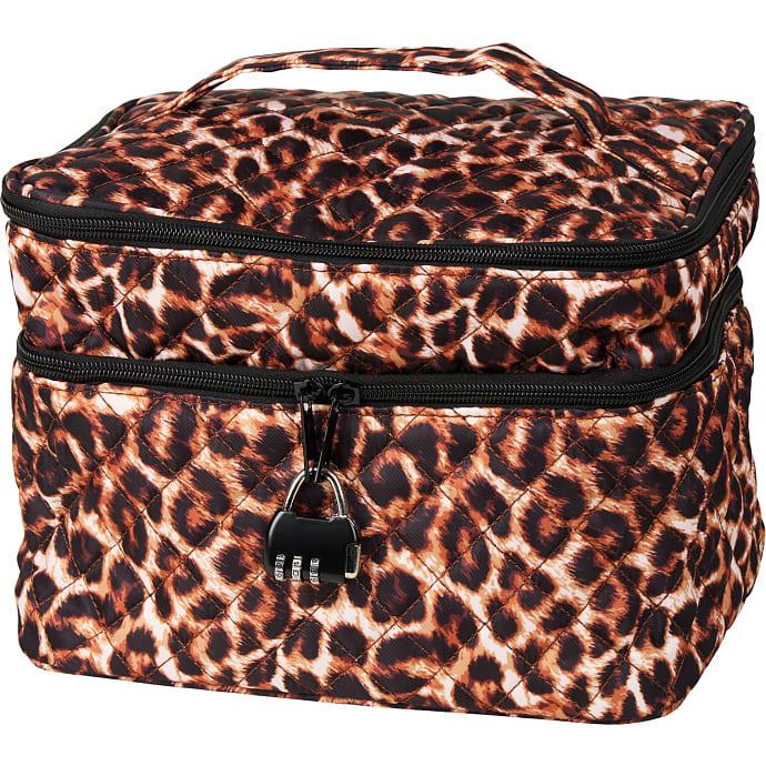 Sinful leopard opbevaringstaske med lås