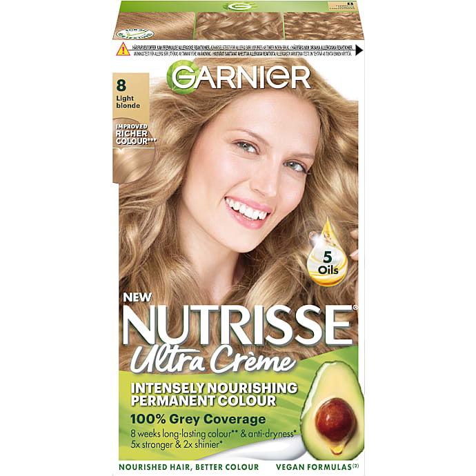 Intensely Nourishing permanent hårfarve 8 Light Blonde m. olier