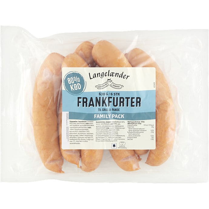 Frankfurter 80% kød