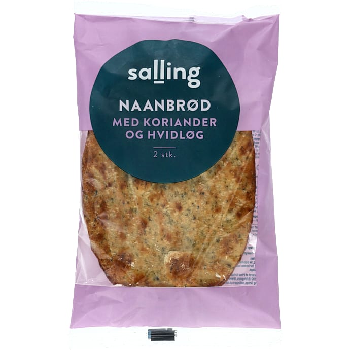 Salling Naanbrød m. Hvidløg og Koriander 260 g