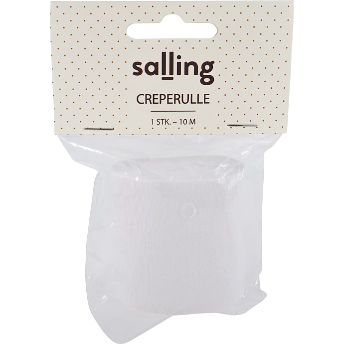 Salling Creperulle Metallic Hvid 10 m